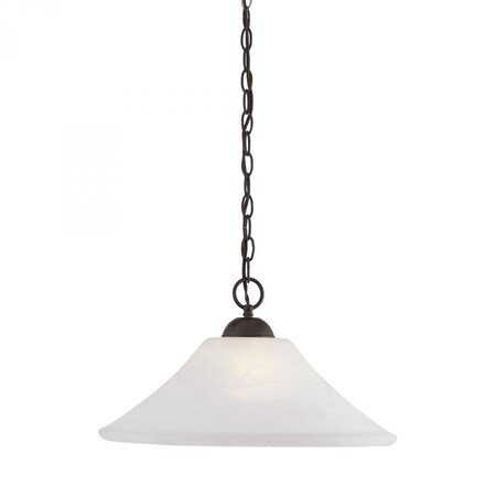 Thomas Elipse 1-Light Pendant in Painted Bronze SL820063